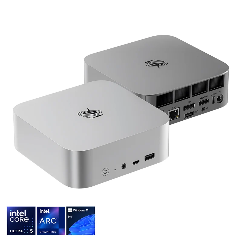 Beelink SEi14 Intel Core Ultra 5 125H Processor 32GB RAM 1TB SSD Mini PC (Frost Silver, Space Grey)