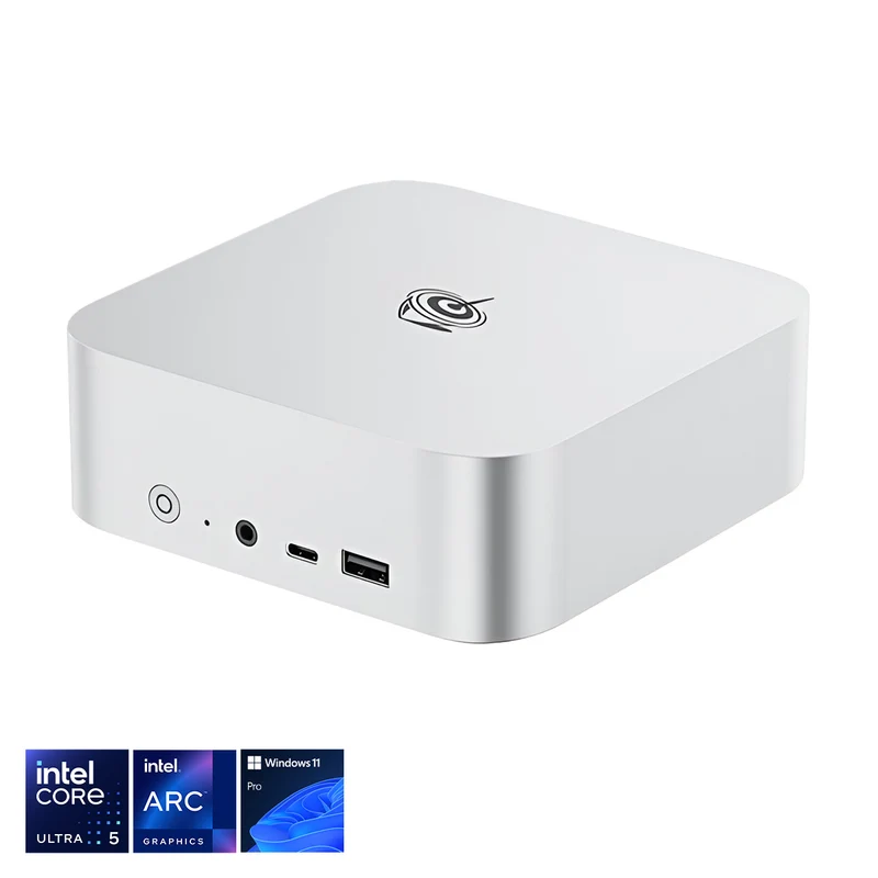 Beelink SEi14 Intel Core Ultra 5 125H Processor 32GB RAM 1TB SSD Mini PC (Frost Silver, Space Grey)