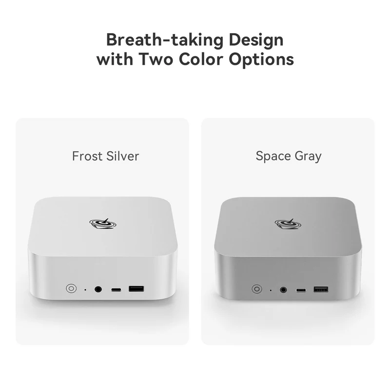 Beelink SEi14 Intel Core Ultra 5 125H Processor 32GB RAM 1TB SSD Mini PC (Frost Silver, Space Grey)