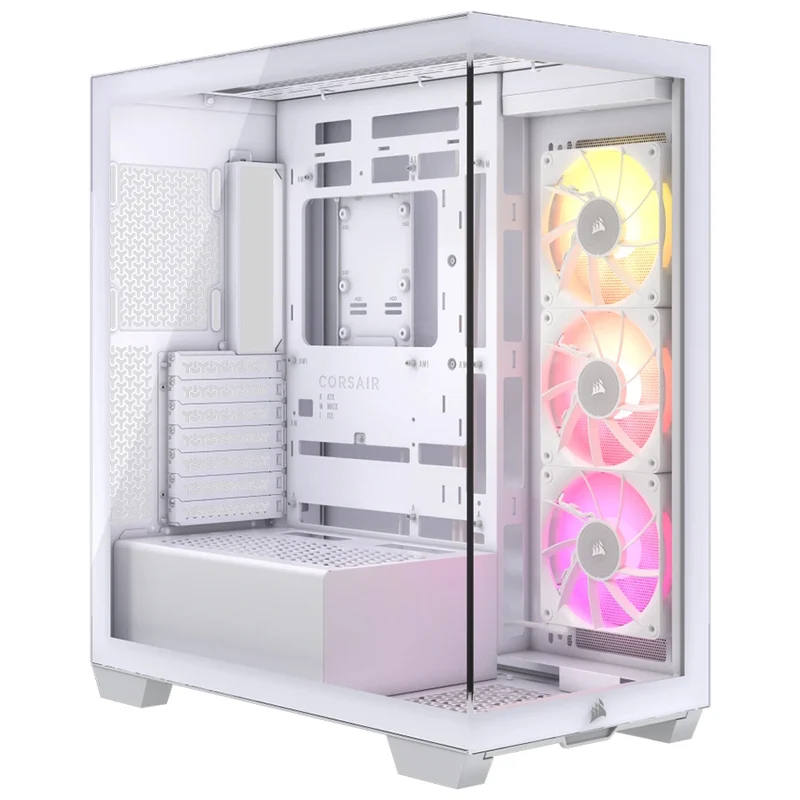 Corsair iCue Link 3500X RGB TG Mid-Tower PC Case (Black, White)