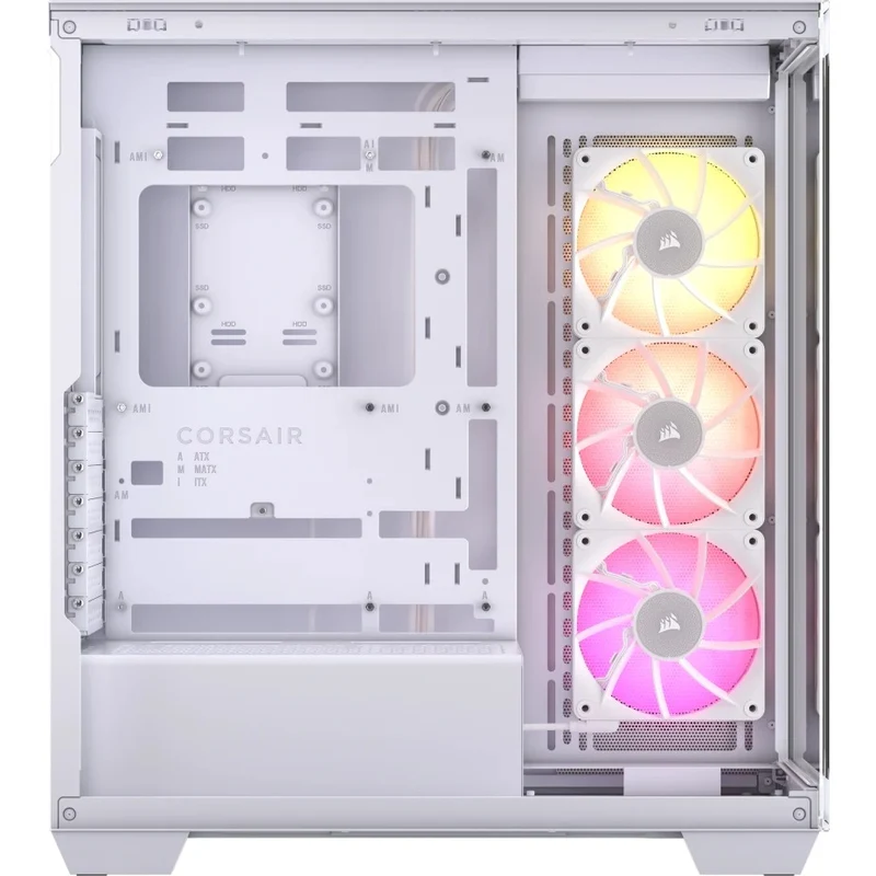Corsair iCue Link 3500X RGB TG Mid-Tower PC Case (Black, White)