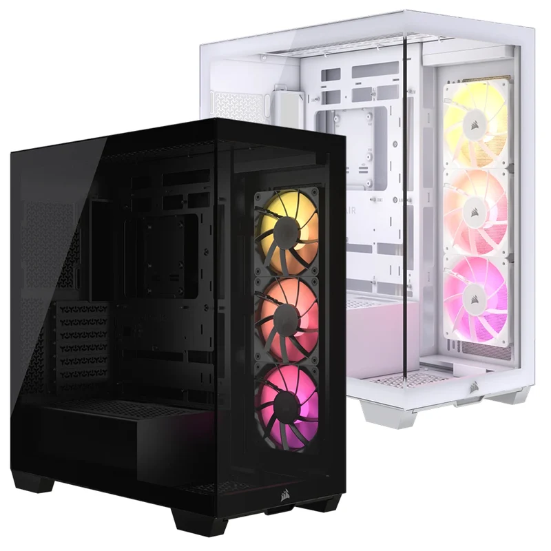 Corsair 3500X ARGB TG Mid-Tower PC Case (Black, White)