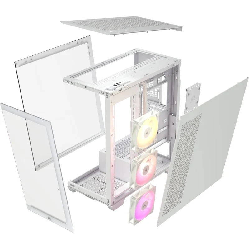 Corsair 3500X ARGB TG Mid-Tower PC Case (Black, White)