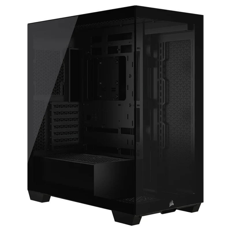 Corsair 3500X TG Mid-Tower PC Case (Black, White)