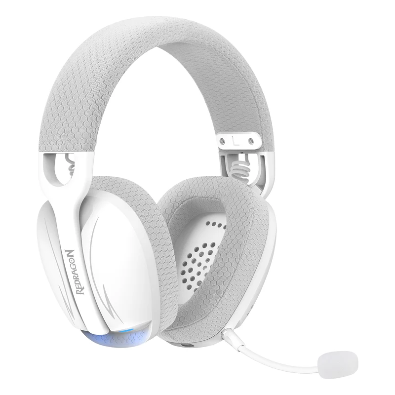 Redragon H878 Skuld Pro Lightweight Wireless Gaming Headset (Black/Blue, Black,Blue, White)