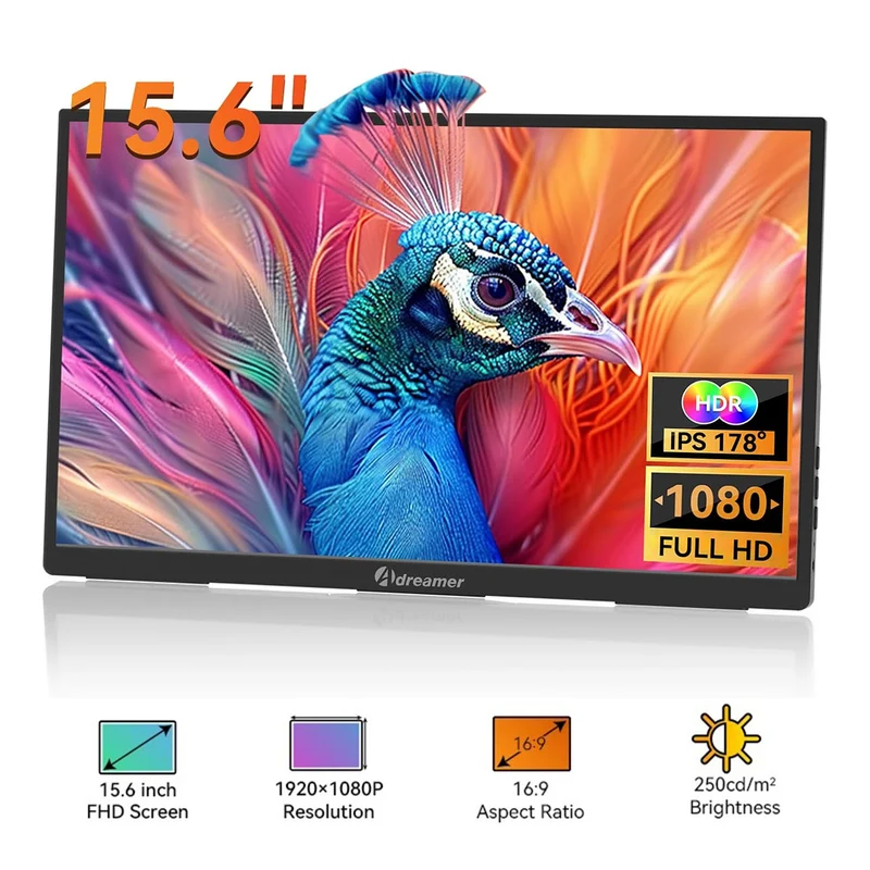 Adreamer LibraScreen 15M 15.6" FHD (1920x1080) 60Hz IPS Single Portable Monitor