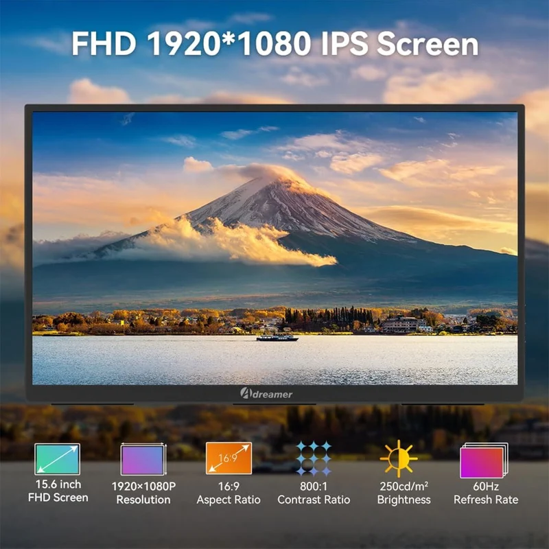 Adreamer LibraScreen 15M 15.6" FHD (1920x1080) 60Hz IPS Single Portable Monitor