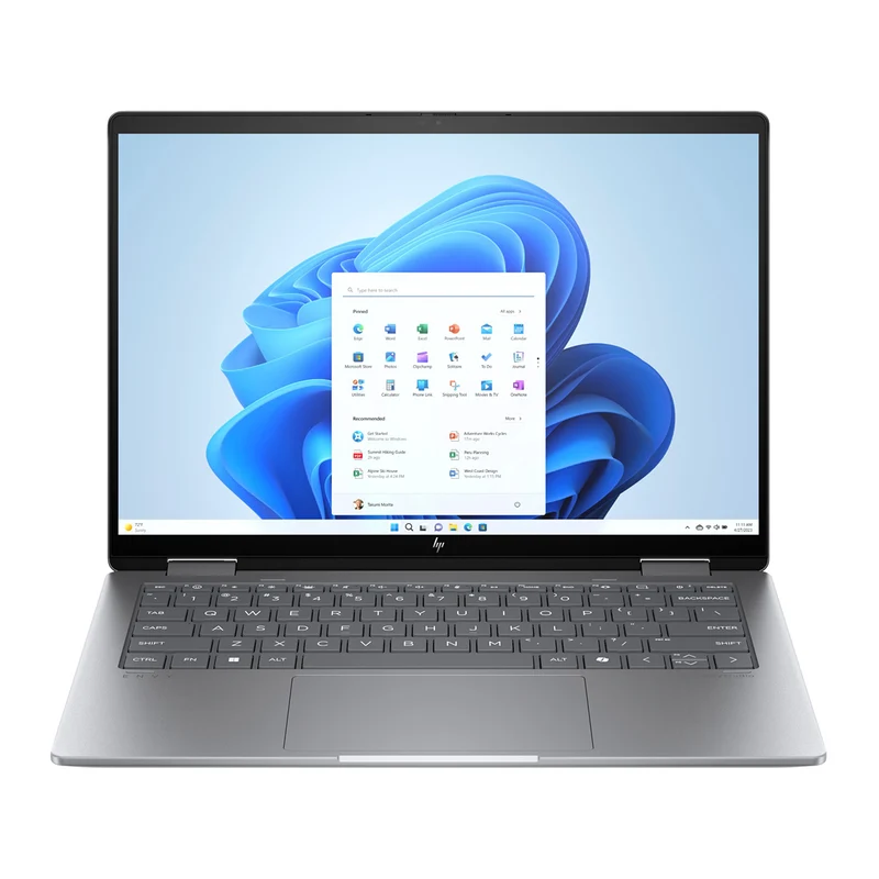HP Envy x360 14-FC0132TU 2-in-1 Laptop (Meteor Silver) | 14" WUXGA (1920x1200) IPS | Core Ultra 5 125U | 16GB RAM | 512GB SSD | Intel Integrated Graphics | Windows 11 Home | MS Office Home & Student 2021 + HP Travel 18L Backpack