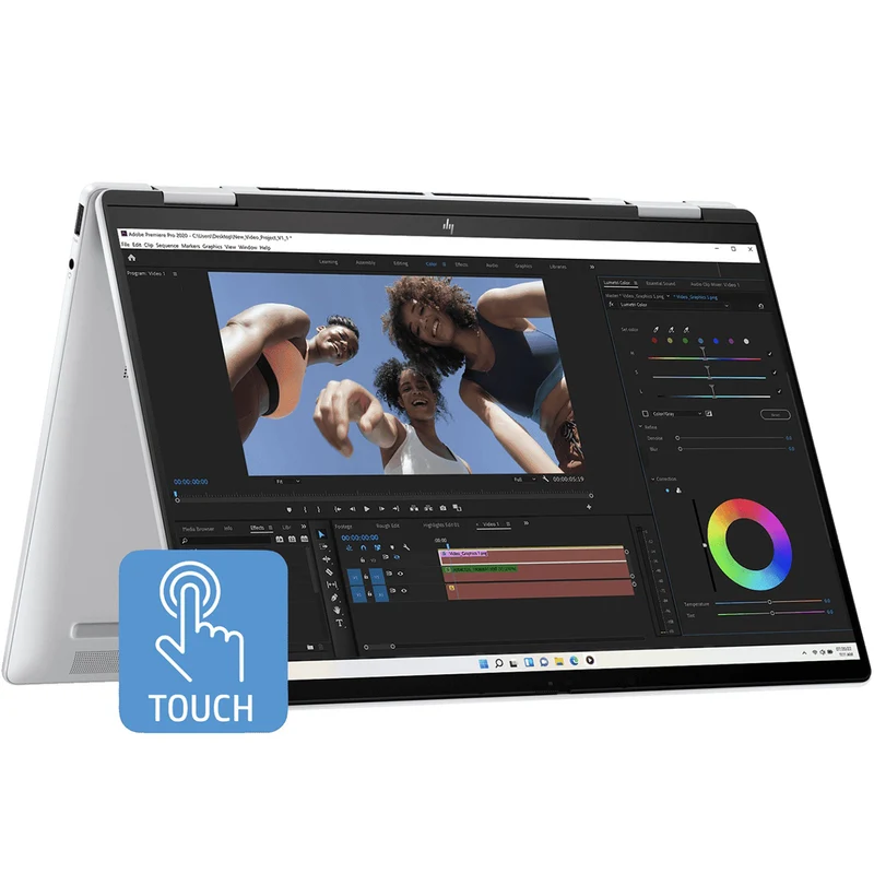 HP Envy x360 14-FC0132TU 2-in-1 Laptop (Meteor Silver) | 14" WUXGA (1920x1200) IPS | Core Ultra 5 125U | 16GB RAM | 512GB SSD | Intel Integrated Graphics | Windows 11 Home | MS Office Home & Student 2021 + HP Travel 18L Backpack