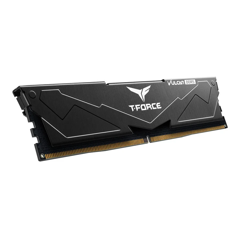 TeamGroup T-Force Vulcan 16GB (2x8GB) DDR5 5200MHz CL40-40-40-76 1.25V Gaming Desktop Memory (Black) (FLBD516G5200HC40CDC01)