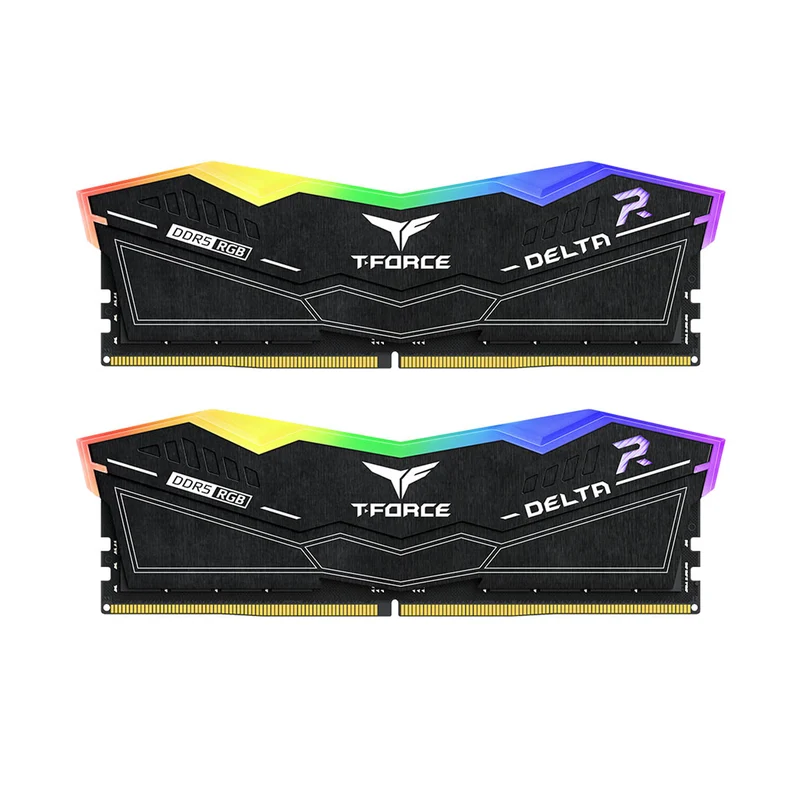 TeamGroup T-Force Delta RGB 32GB (2x16GB) DDR5 5600MHz CL36-36-36-76 1.2V Gaming Desktop Memory (Black) (FF3D532G5600HC36BDC01)