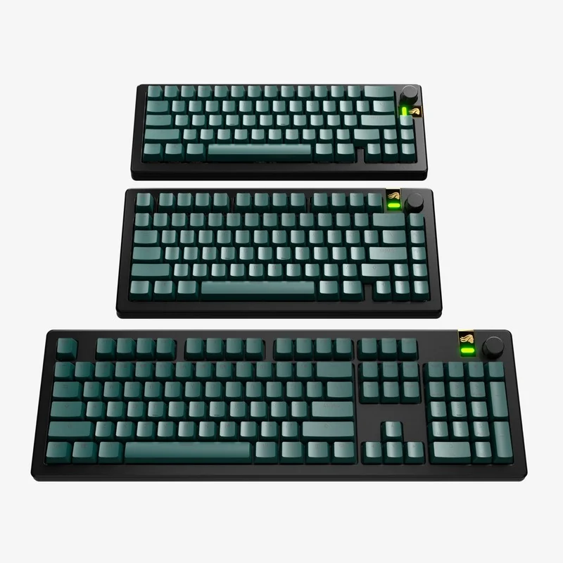 Glorious GPBT Basics Keycaps (Classic White, Mana Blue, Totem Green, Armor Gray)