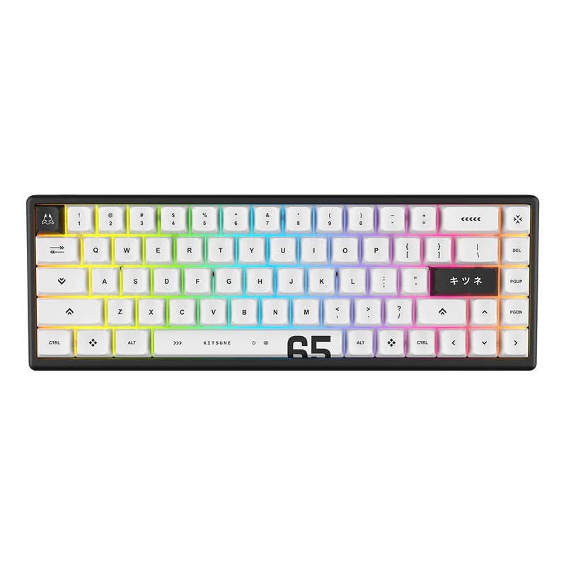 Arbiter Studio Polar 65 Pro Magnetic Gaming Keyboard (Kitsune White, Kitsune Black)