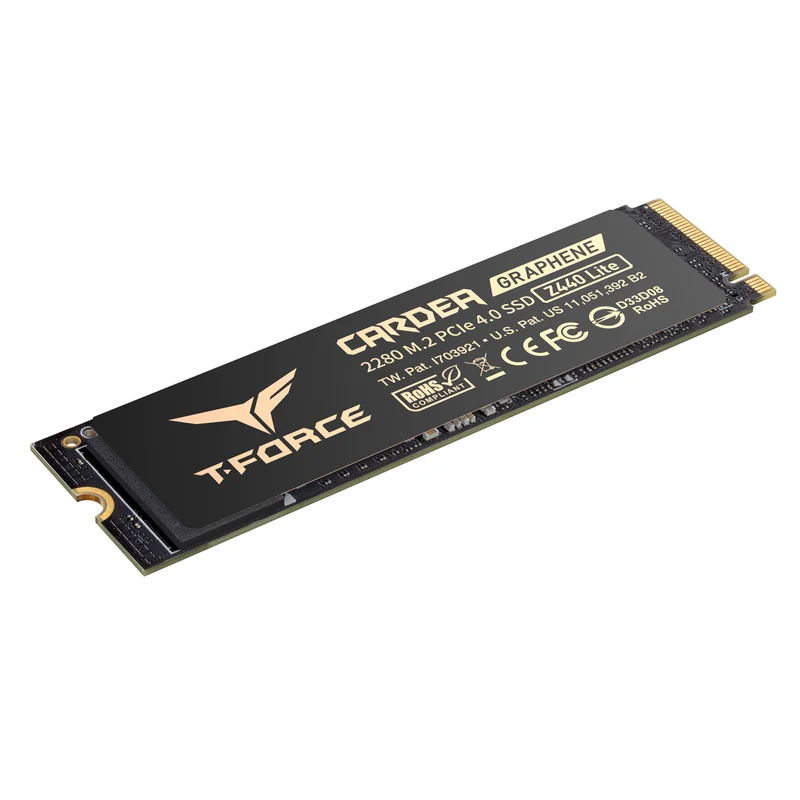 TeamGroup T-Force Cardea Z440 Lite M.2 2280 1TB PCIe Gen4 x4 NVMe 5000MB/s Read Gaming SSD with Graphene Heat Sink (TM8FFT001T0C129)