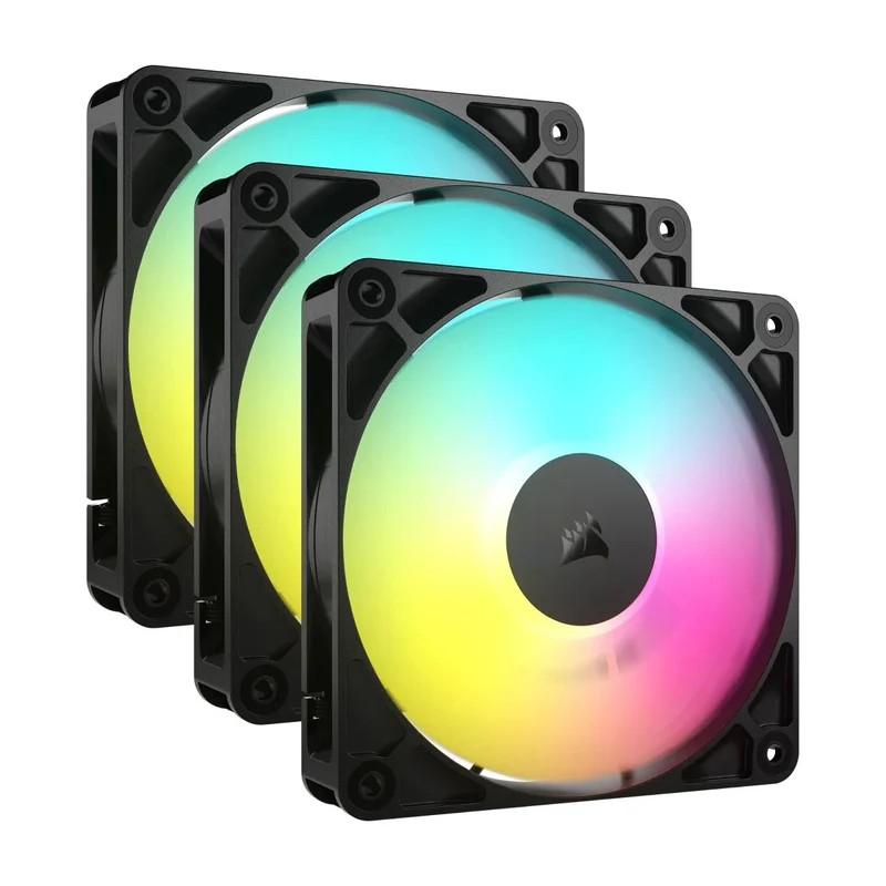 Corsair RS120 ARGB 120mm PWM Fan - Black (Triple Pack) (CO-9050181-WW)