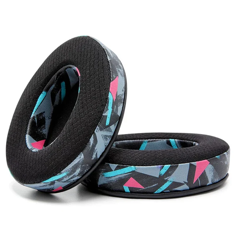 Wicked Cushions WC Freeze - Hybrid Cooling Gel Infused Gaming Earpads (Black, Red Camo, Speed Racer, Black Camo, Anthracite, White, Speed Racer Cyan, 90s White, 90s Black, Red Prism, Orange Prism, Cyan Prism, Kinetic Wave)