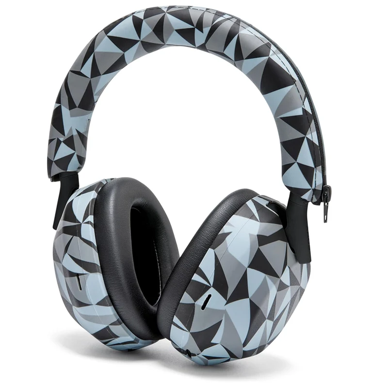 Wicked Cushions Sony XM5 Protective Shell Cover - WC ShellZ XM5 (Black, 90s Black, Geo Grey)