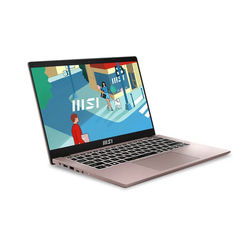 MSI Modern 14 C13M-1264PH Laptop (Beige Rose) | 14" FHD (1920x1080) IPS | i5-1335U | 16GB RAM | 512GB SSD | Iris Xe Graphics | Windows 11 Home + MS Office Home & Student 2021 + MSI Sleeve Bag GP