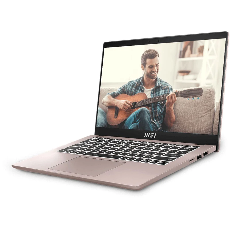 MSI Modern 14 C13M-1264PH Laptop (Beige Rose) | 14" FHD (1920x1080) IPS | i5-1335U | 16GB RAM | 512GB SSD | Iris Xe Graphics | Windows 11 Home + MS Office Home & Student 2021 + MSI Sleeve Bag GP