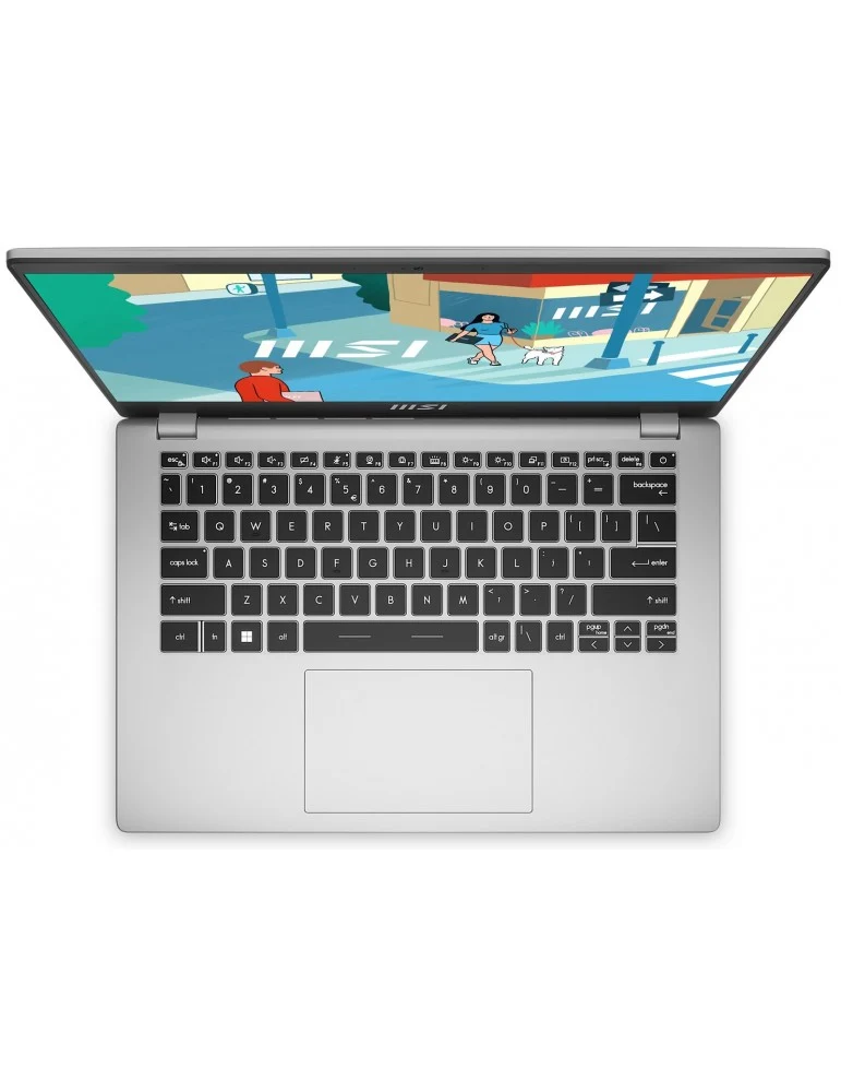 MSI Modern 14 C13M-1263PH Laptop (Urban Silver) | 14" FHD (1920x1080) IPS | i3-1315U | 8GB RAM | 512GB SSD | Intel UHD Graphics | Windows 11 Home + MSI Sleeve Bag GP