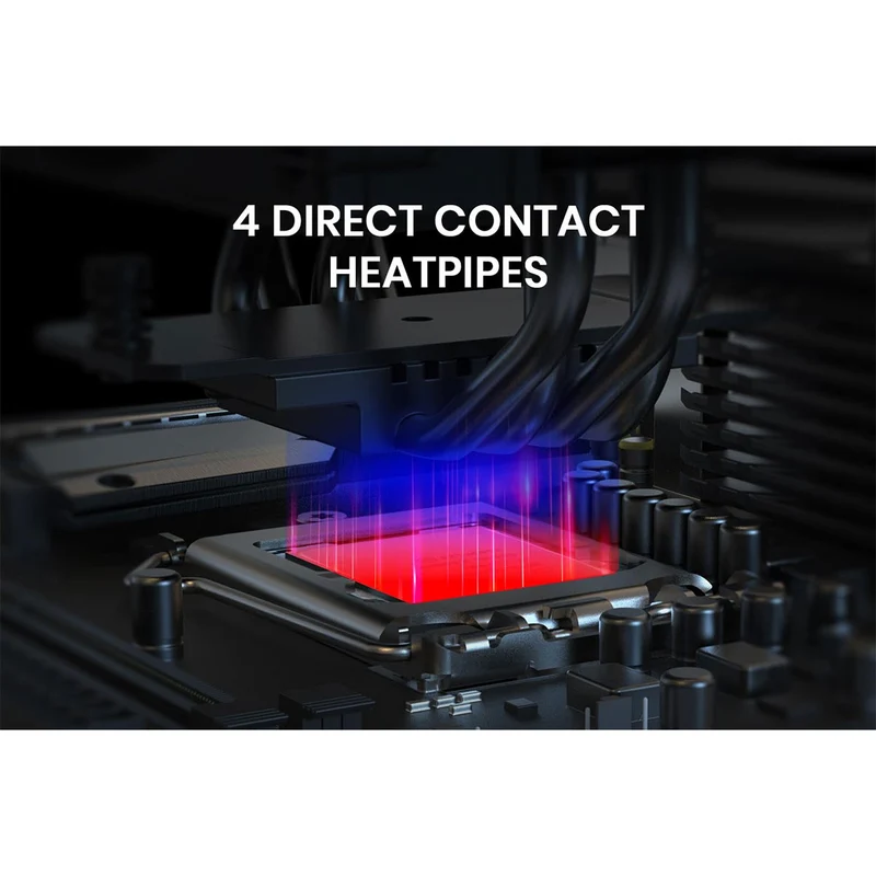 ID-Cooling Frozn A410 ARGB 4 Heatpipe 120mm CPU Cooler (Black, White)