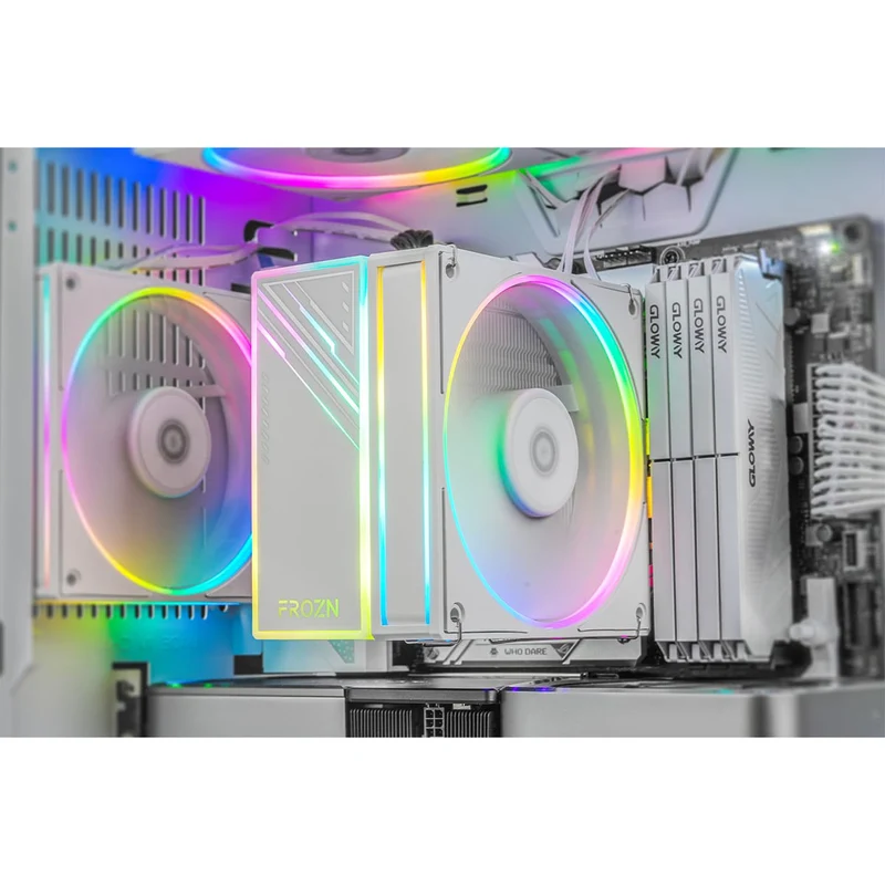 ID-Cooling Frozn A410 ARGB 4 Heatpipe 120mm CPU Cooler (Black, White)