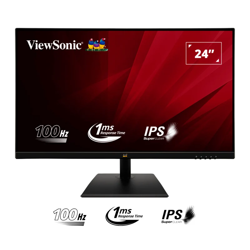 ViewSonic VA2436-H 24" FHD (1920x1080) 100Hz IPS Monitor w/ Fast 1ms MPRT Response Time