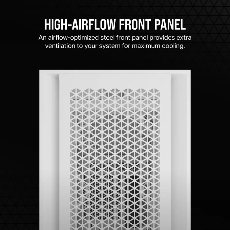 Corsair 5000D Airflow Core Tempered Glass Mid-Tower ATX PC Case (Black, White)