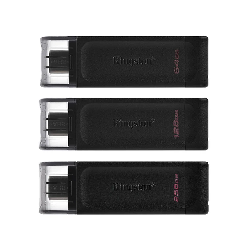 Kingston DataTraveler 70 USB 3.2 Gen 1 Type-C USB Flash Drive (64GB, 128GB, 256GB)