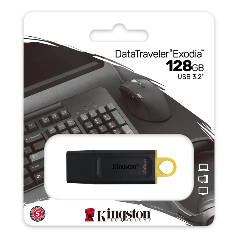 Kingston DataTraveler Exodia USB 3.2 Gen 1 USB Flash Drive (64GB, 128GB, 256GB)