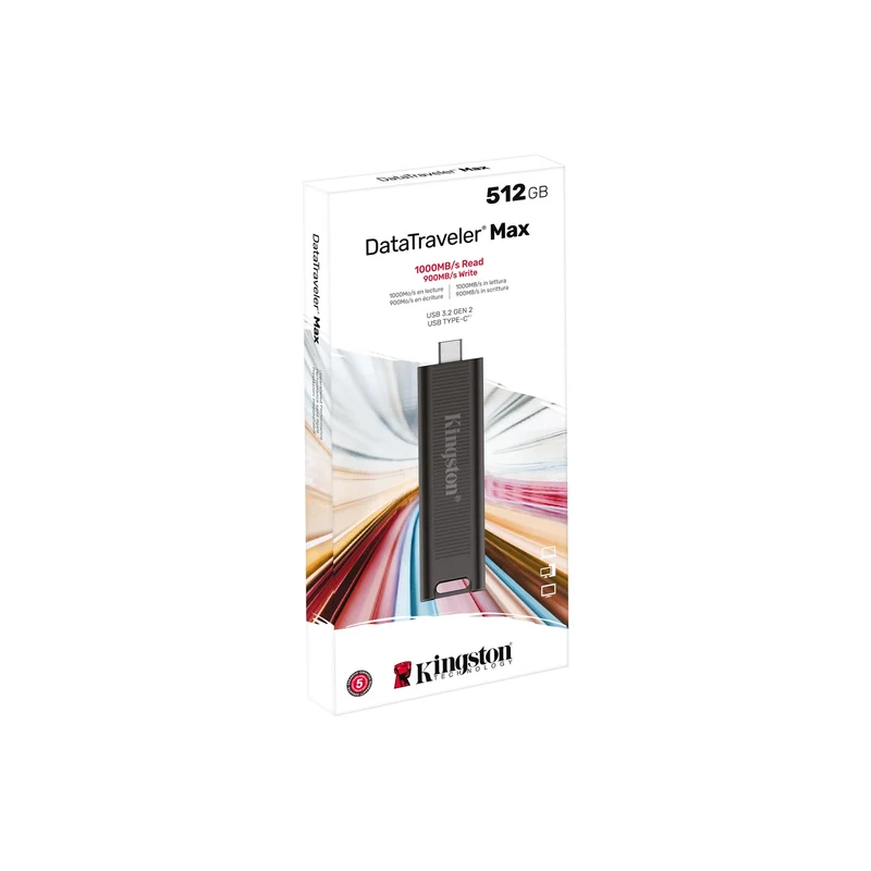 Kingston DataTraveler Max USB 3.2 Gen 2 1000MB/s Read Type-C Flash Drive (256GB, 512GB)
