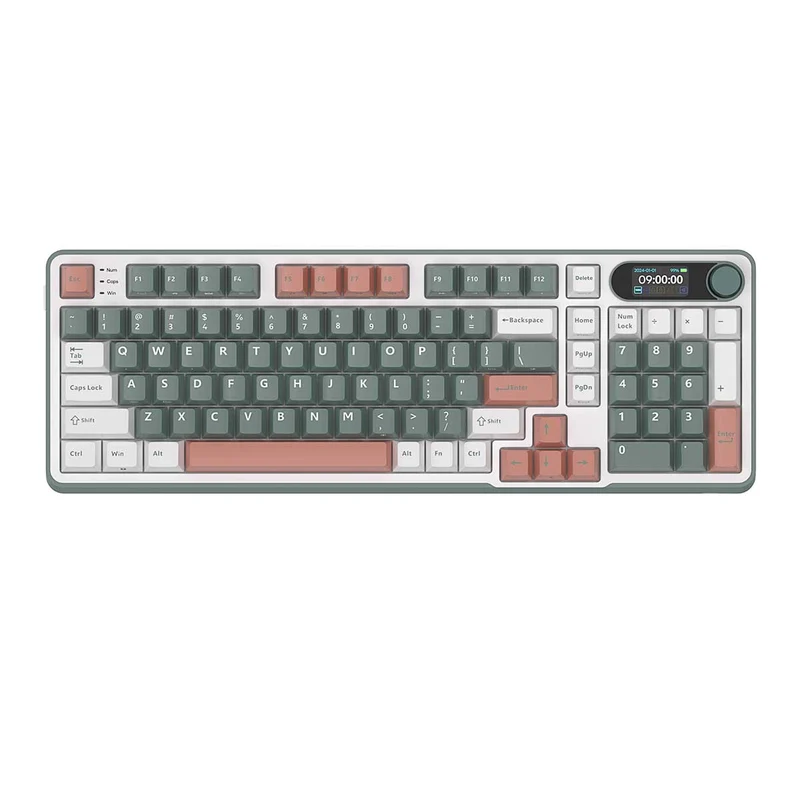 Royal Kludge RK-S98 Tri-Mode RGB 98 Keys Hot Swappable Mechanical Keyboard Camping (Blue Switch, Brown Switch, Chartreuse Switch, Beige Switch)