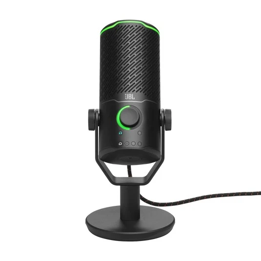 JBL Quantum Stream Studio Quad Pattern Premium USB Microphone for Streaming/ Recording/ Gaming (Black)