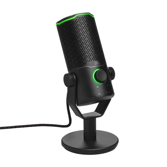 JBL Quantum Stream Studio Quad Pattern Premium USB Microphone for Streaming/ Recording/ Gaming (Black)