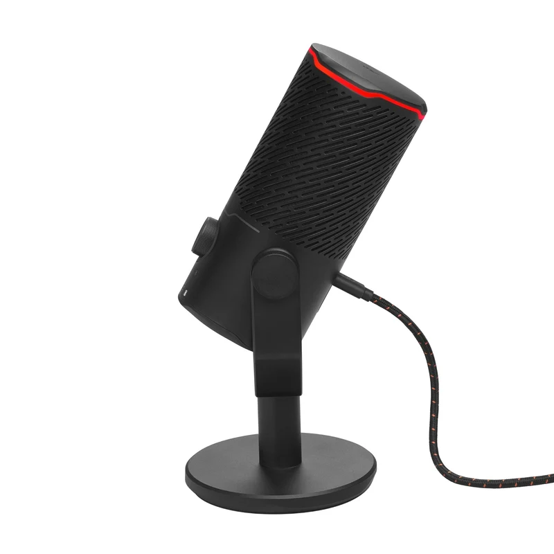JBL Quantum Stream Studio Quad Pattern Premium USB Microphone for Streaming/ Recording/ Gaming (Black)