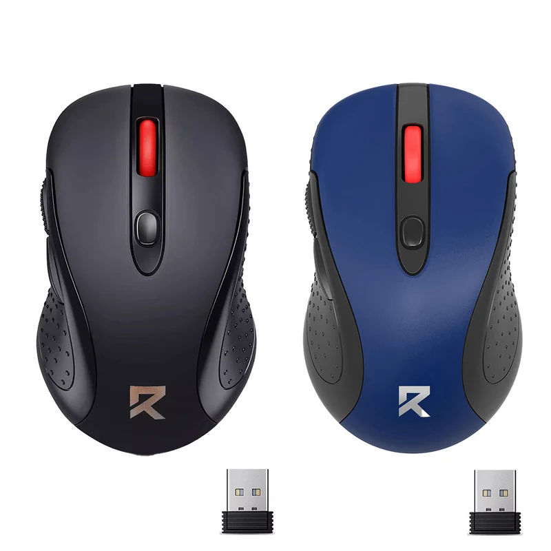Redragon BM-2638 2.4G Wireless Mouse (Black, Blue)