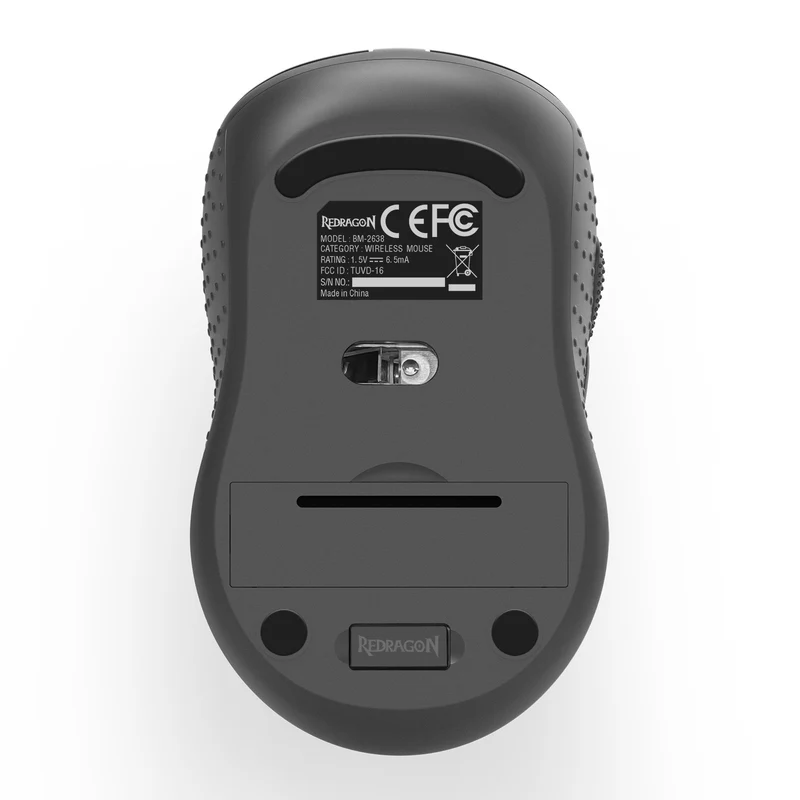 Redragon BM-2638 2.4G Wireless Mouse (Black, Blue)