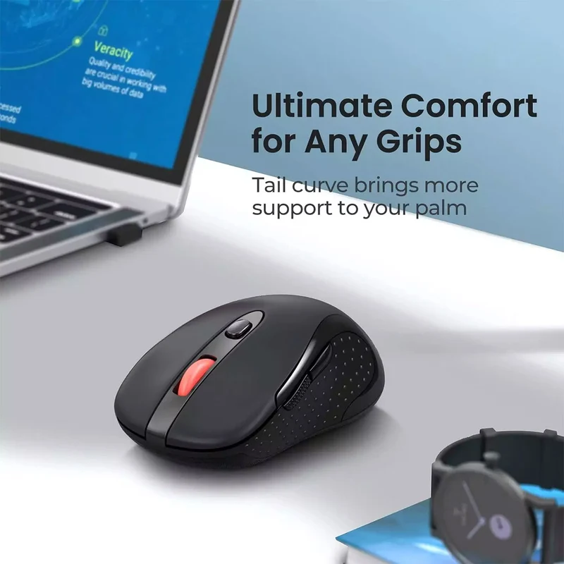Redragon BM-2638 2.4G Wireless Mouse (Black, Blue)