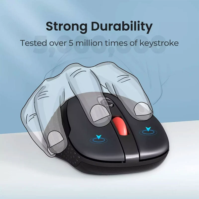 Redragon BM-2638 2.4G Wireless Mouse (Black, Blue)