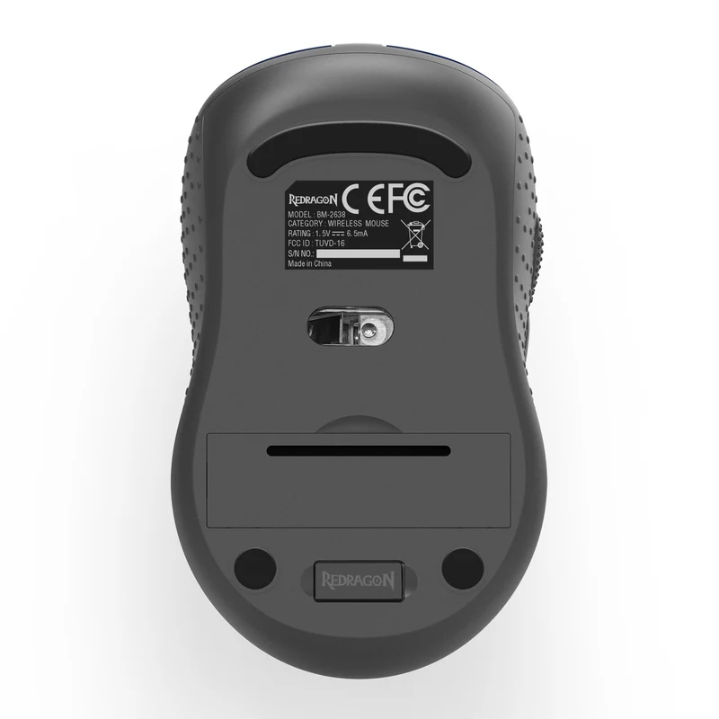Redragon BM-2638 2.4G Wireless Mouse (Black, Blue)