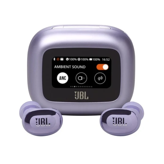 JBL Live Buds 3 True Wireless Noise Cancelling Closed-Stick Earbuds (Black, Silver, Purple, Blue)