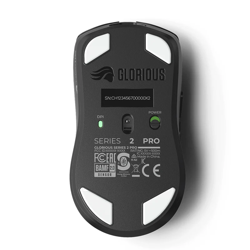 Glorious Series 2 Pro 8KHz Ultralight Weight Wireless Gaming Mouse (Black, White)