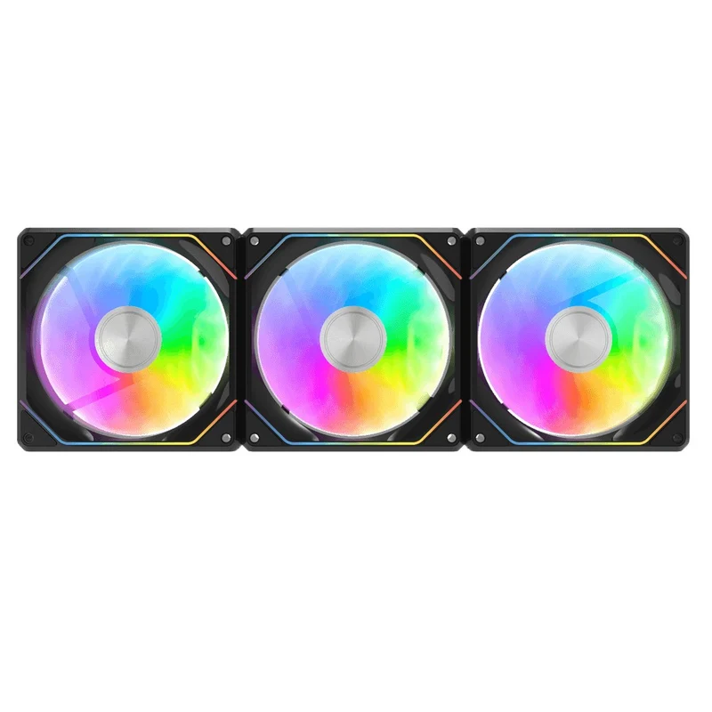 DarkFlash GAUSS G24 Magnetic Splicing ARGB Fan (3-in-1 Pack) (Black, White)