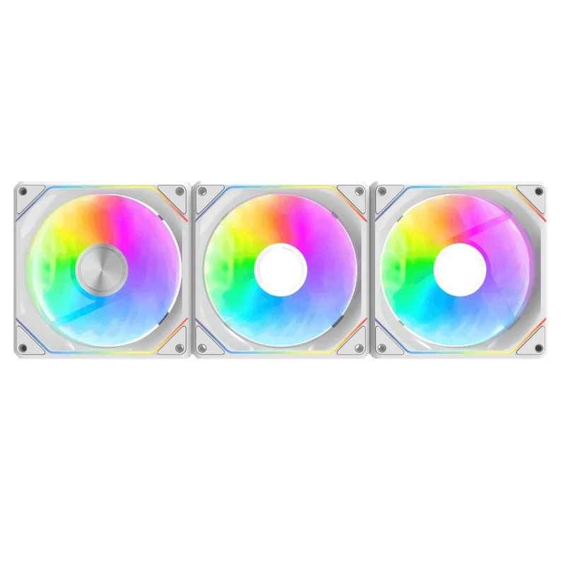 DarkFlash GAUSS G24 Magnetic Splicing ARGB Fan (3-in-1 Pack) (Black, White)