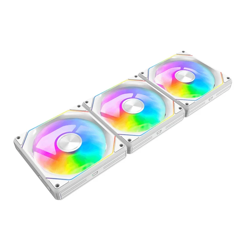 DarkFlash GAUSS G24 Magnetic Splicing ARGB Fan (3-in-1 Pack) (Black, White)