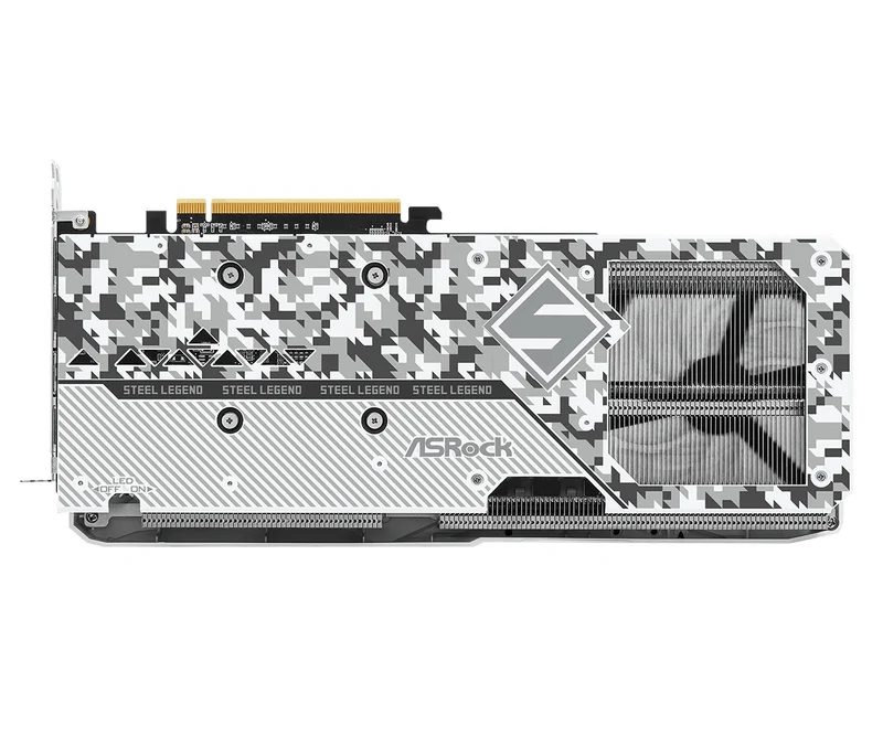 ASRock AMD Radeon RX 7600 XT Steel Legend 16GB OC Graphics Card