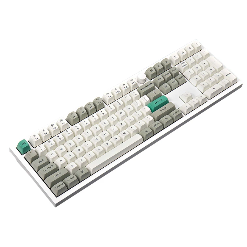 Keychron Q6 Max QMK/Via Fully Assembled With Knob RGB Backlit Hot-Swappable Full Size Wireless Custom Mechanical Keyboard - Shell White (Red Switch, Banana Switch)