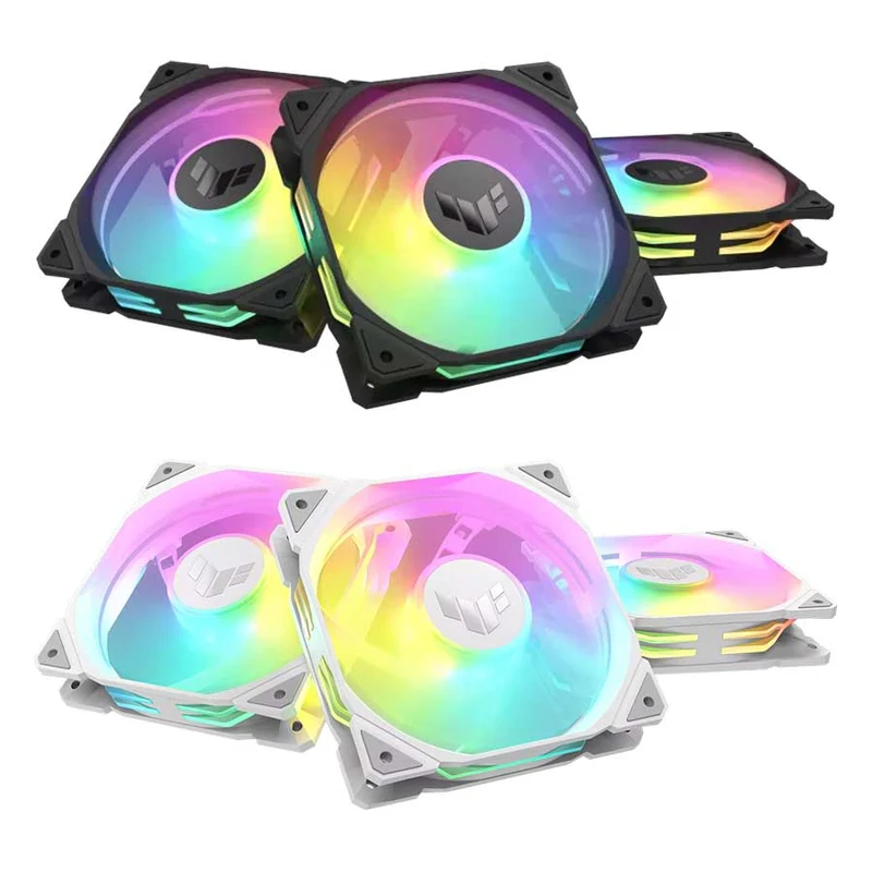 Asus TUF Gaming TR120 ARGB Reverse Fan - Triple Pack (Black, White)