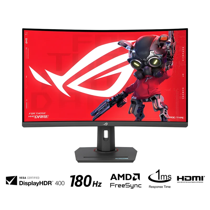 Asus ROG Strix XG32WCS 32" QHD (2560x1440) 180Hz 1ms GTG Fast VA USB Type-C Ultra Fast Curved Gaming Monitor
