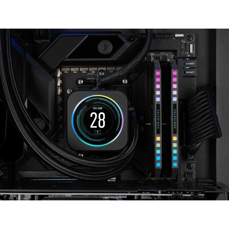 Corsair Dominator Platinum RGB 64GB (2x32GB) DDR5 DRAM 6000MHz CL30 AMD EXPO & Intel XMP Memory Kit (Grey) (CMT64GX5M2B6000Z30)